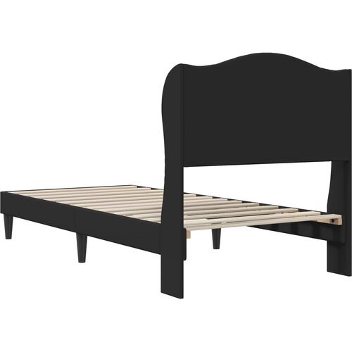  Krevetna konstrukcija Crna 90 x 190 cm Umjetna koža Slike