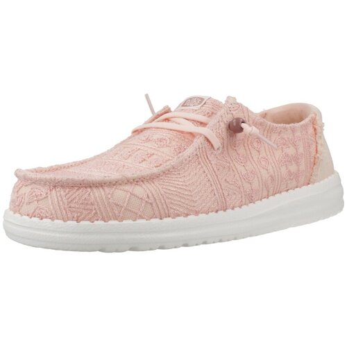 Hey Dude Mokasini Zapatos Casual Mujer Modèle Wendy Crochet Lace Rožnata Cene