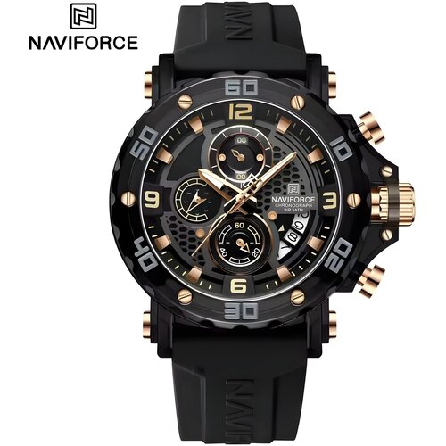 Sat NAVIFORCE MR-38581 - Crna / Zlatna / Tip2 KP38581 Cijene