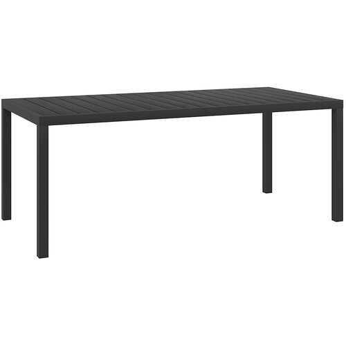  Vrtni stol crni 185 x 90 x 74 cm aluminijum i WPC Cijene