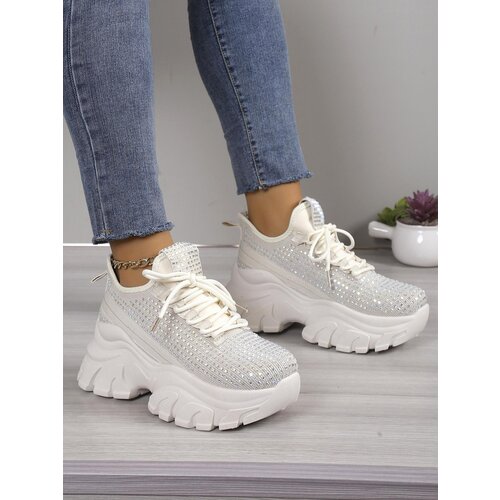 Resti Women's sporty sneakers with rhinestones Blysco Cene