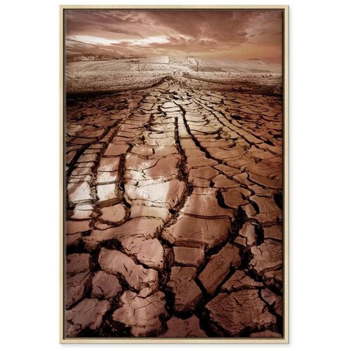  Slika - Drought (1 Part) Vertical 40x60 U prirodnom drvenom okviru Slike
