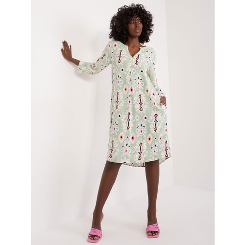 Sublevel Dress-D73771M30430A-pistachio Slike