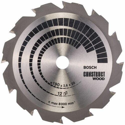 Bosch List kružne testere Construct Wood 190 x 20;16 x 2.6 mm. 12 Cene
