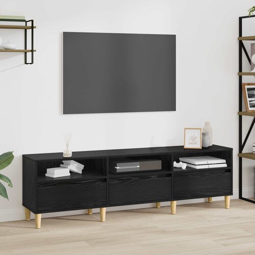 TV ormar Crni hrast 150 x 30 x 45 cm Konstruirano drvo Slike