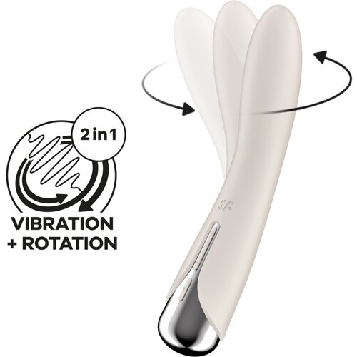 Satisfyer Vibrator G-točke Spinning Vibe 1, bež Slike