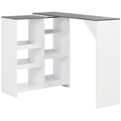  Barski stol s pomičnom policom bijeli 138 x 39 x 110 cm Cijene