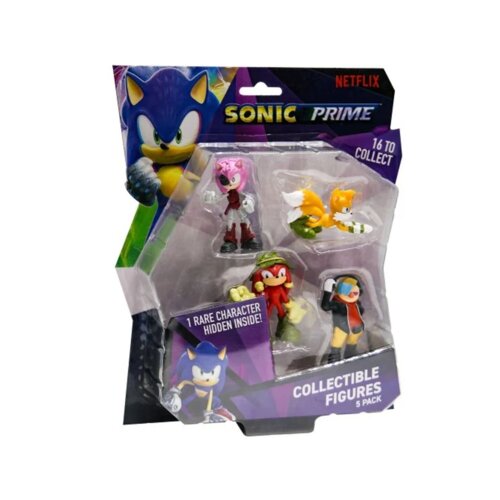 Sonic P.M.I. SONIC PRIME- 5 PACK - 1 REDEK SKRITI LIK 6,5 CM, RAZNOLIK (S1) Slike