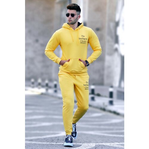 Madmext Sports Sweatsuit Set - Yellow - Relaxed fit Cene