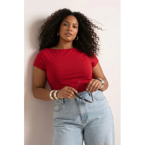 Trendyol ženska bluza Tbbss26Af00087, crvena Cene