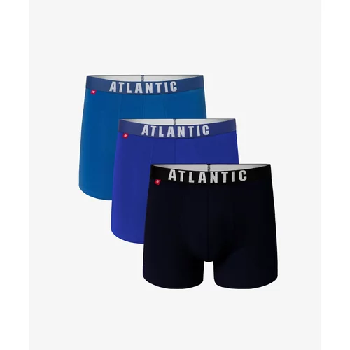 Atlantic 3-PACK Men's boxers turquoise/blue/navy
