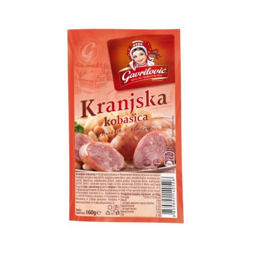 Gavrilović Kranjska kobasica 160gr. Slike