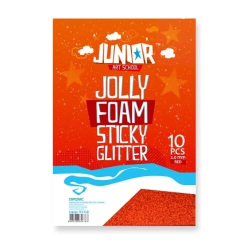 Junior jolly stiky foam eva pena samolepljiva a4 10k - odaberite nijansu crvena ( 134353 ) Cene