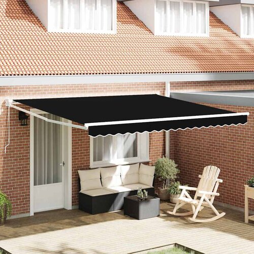  Povlačivi tende Crna 400 &times; 300 cm 100% Poliester i Aluminij Cijene