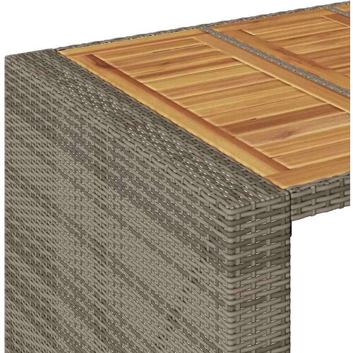 vidaXL 5-dijelni vrtni barski set s jastucima sivi poliratana bagrem Cijene