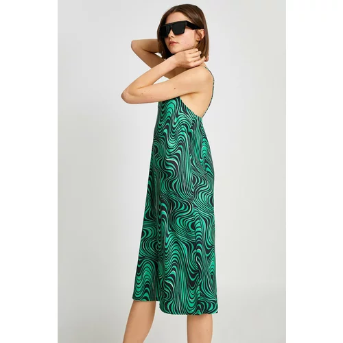 Koton Women's Green Patterned Dress