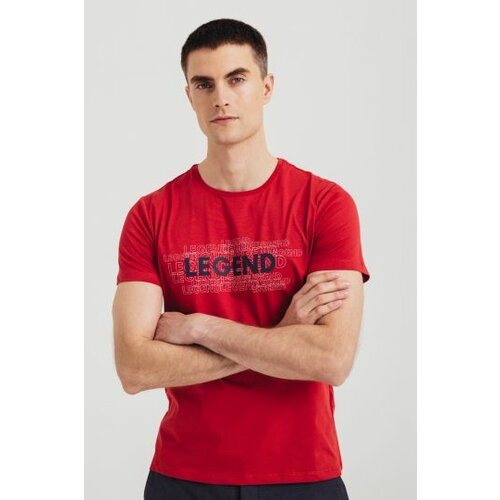 Legendww muška pamučna majica u crvenoj boji 6485-9368-10 Slike