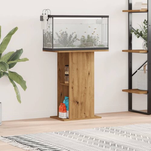VidaXL Stalak za akvarij Artisan hrast 36x60,5x72,5 cm izrađeno drvo Slike