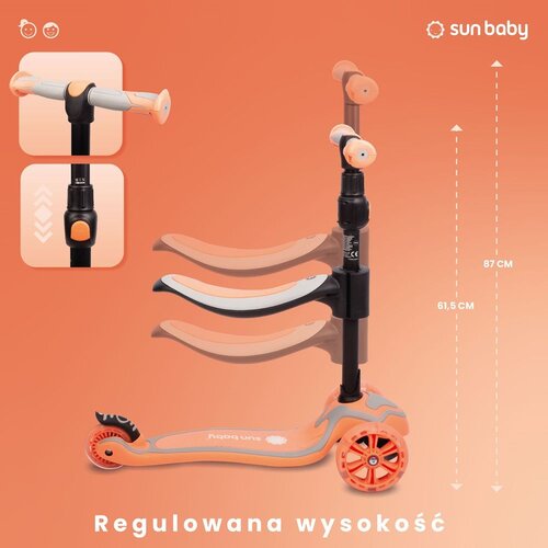  Romobil za ravnotežu na 3 kotača 3u1 rozi Slike