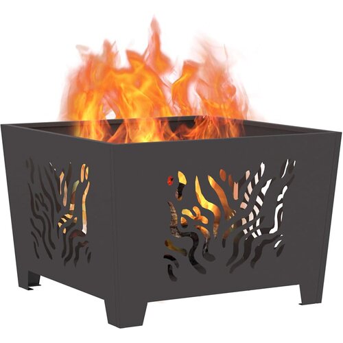  Kamin Crna 60 x 60 x 40 cm Čelik Slike