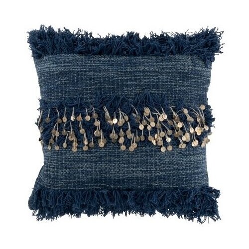 J-Line Blazine COUSSIN BORD MIROIR COT BLEU (45x45x4cm) Modra Slike