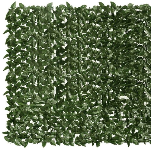 VidaXL Balkonski zaslon s tamnozelenim li&amp;scaron;ćem 200 x 150 cm Slike