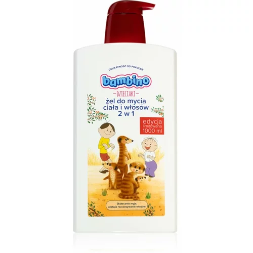 Bambino Kids Bolek and Lolek 2 in 1 šampon i gel za tuširanje 2 u 1 za djecu Meerkats 1000 ml