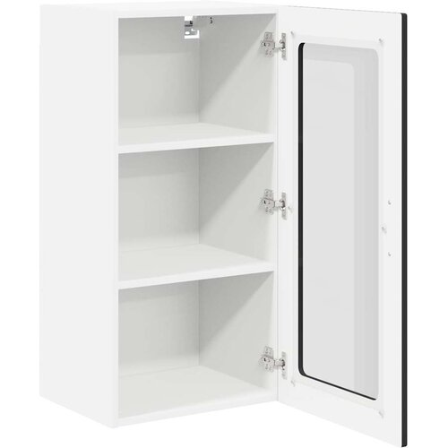  Zidni stakleni ormarić Lucca Crna 40 x 31 x 80 cm Slike