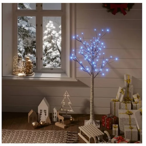  Božično drevesce s 120 LED lučkami 1,2 m modro vrba