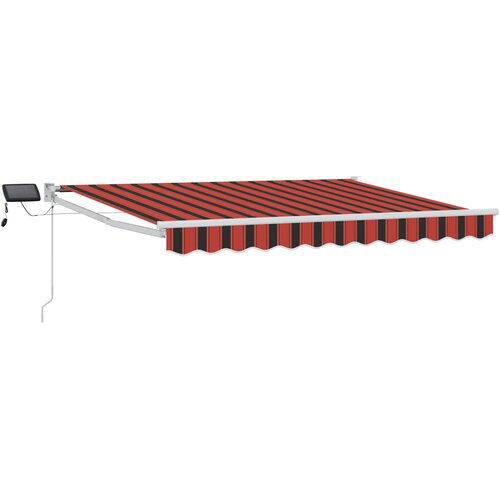 vidaXL Ročna zložljiva senčnica z LED lučmi 3,5 x 2 m, (5000252794) Cene