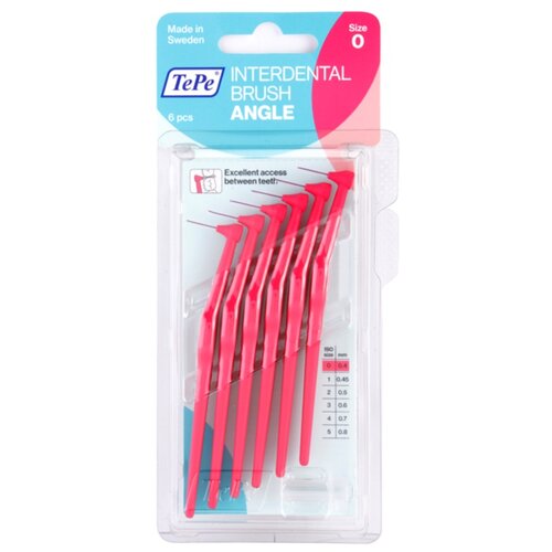 TEPE SWEDEN Angle Size 3 medzobne &amp;scaron;četke 6 ks 0,4 mm 6 kos Slike