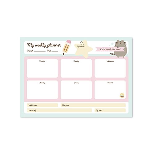 Grupo Erik Editores S. L. Pusheen, Manga - Stoni planer A4 - Pusheen, Foodie, Blue, Week To View Cene