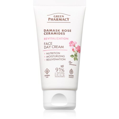 Green Pharmacy Damask Rose & Ceramides Face Cream dnevna krema za obraz za intenzivno prehrano kože 50 ml Cene