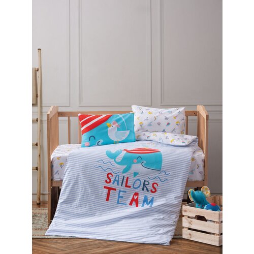 Lessentiel Maison Ranforce posteljina za bebe Sailor Blue Cene