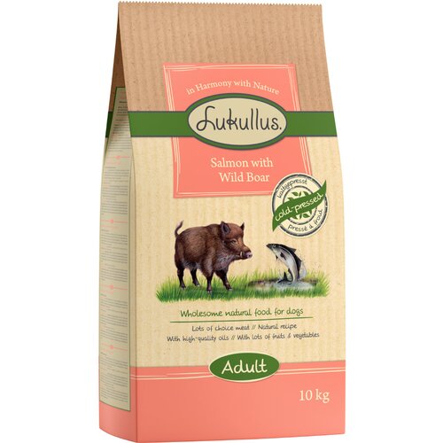 Lukullus losos & divji prašič - Varčno pakiranje: 2 x 10 kg Cene