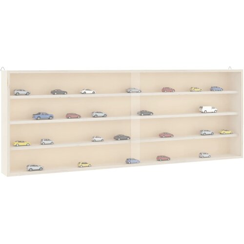  Drvena kolekcionarska vitrina s vratima 100x8,5x37 cm Cijene