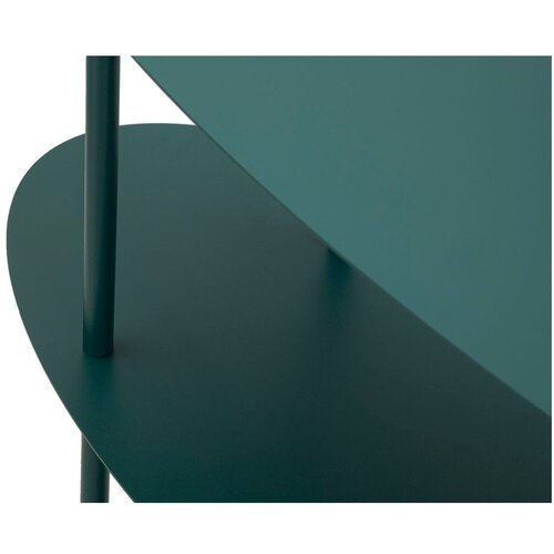 Mauro Ferretti Zelenomodra kovinska stranska mizica 34x118 cm Saturn &amp;ndash; Slike