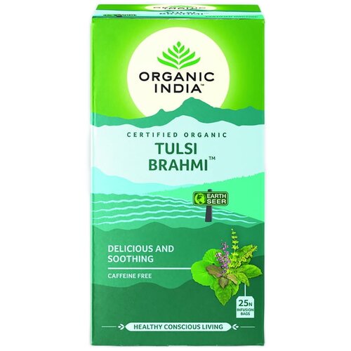 Organic India Organski Tulsi - brahmi čaj u 25 kesica, 50 porcija Slike