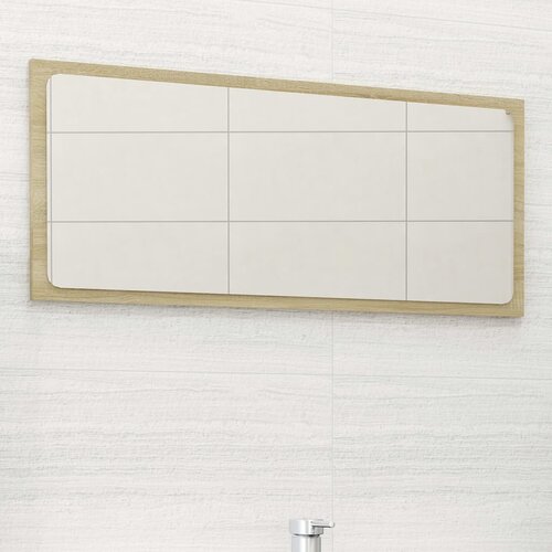  Kupaonsko ogledalo boja hrasta 80x1,5x37 cm konstruirano drvo Slike