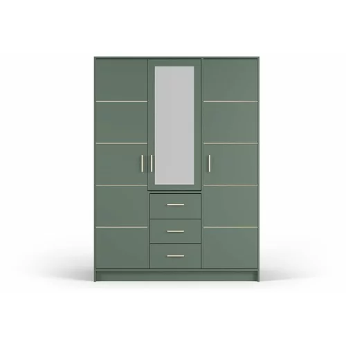 Cosmopolitan Design Zeleni ormar s ogledalom 147x200 cm Burren -