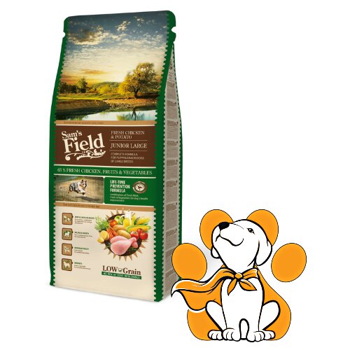 Sam&amp;#039;s Field dog Large Junior Chicken &amp;amp; Potato 13kg, Hrana Za &amp;Scaron;tence i Mlade Pse Slike