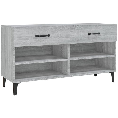 Maison Chic Omarica za obutev - Kopa za čevlje siva sonoma 102x35x55 cm konstruiran les, (21778344) Slike