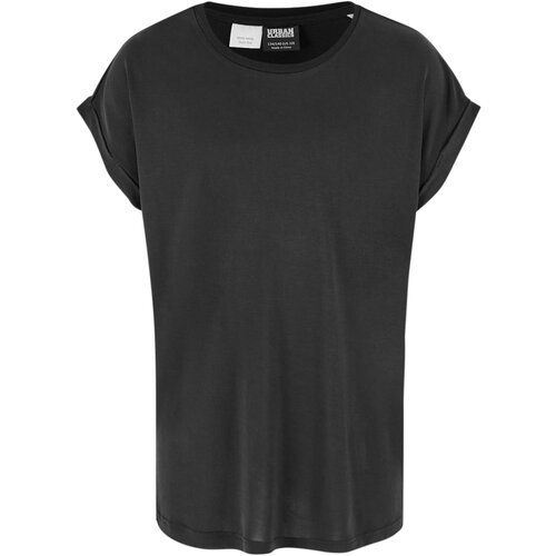 Urban Classics Modal Extended Shoulder T-shirt for girls black Slike