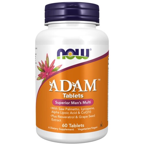 Now Foods ADAM Multivitamini Za Muškarce – Za Zdravlje, Energiju i Vitalnost Slike