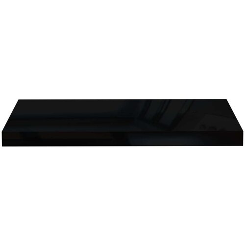 VidaXL plutajuća zidna polica visoki sjaj crna 60 x 23,5 x 3,8 cm MDF Slike