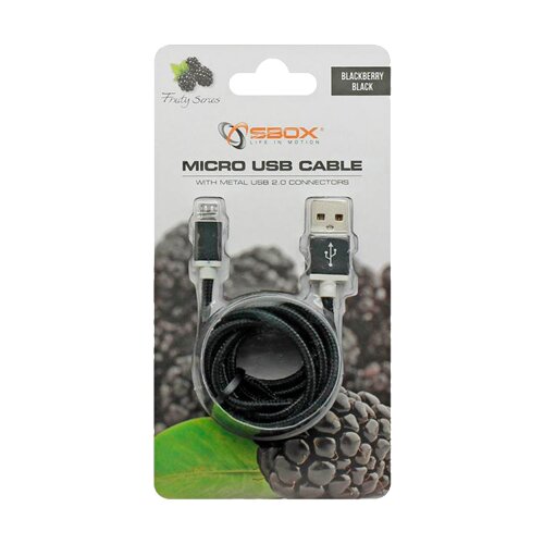 S Box micro USB kabl, 1.5m (Crni) - 832 Cene