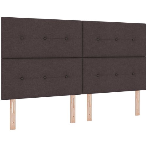  Krevet od pjene s madracem i LED-om Tamno smeđa 180 x 200 cm Slike