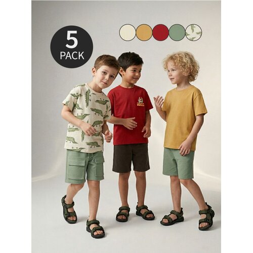 Sinsay Pamučna majica s printom 5 pack Cene