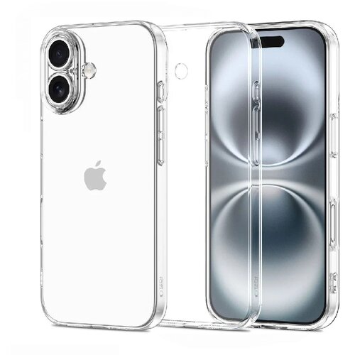 Apple Silikonski ovitek Tech-Protect Flexair Clear za iPhone 17 - Prozoren Slike