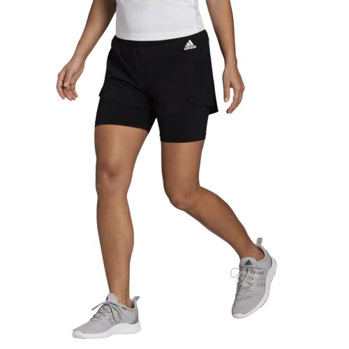 Adidas Dámské šortky Primeblue Designed 2 Move 2in1 Shorts Black Cene